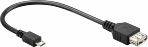 Micro USB Adapter Micro Stecker B auf Buchse A On-the-go Tablet Smartphone 0,2 m - Bild 1 von 1