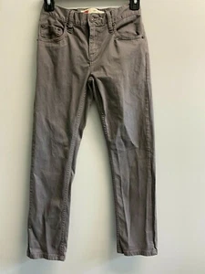 EUC Levi's 511 Slim Fit Jeans Boys' Size 10 Regular Grey Adjustable Waist Pants - Picture 1 of 5