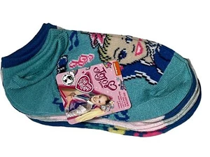 JoJo Siwa Socks Girls Kids No Show 5 Pair Novelty Graphic Gift Fun Silly Crazy - Picture 1 of 6
