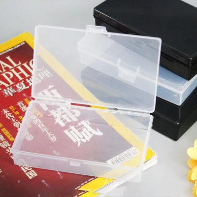 √New Rectangle Clear Plastic Small Box Jewelry Storage Container Beads Case Box. - Image 1 of 4