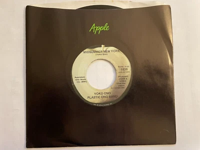 Yoko Ono Midsummer New York / Mrs Lennon 7" Vinyl Mint in Black Apple Sleeve - Image 1 of 2