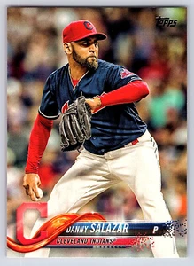 2018 Topps Series 1 Base # 38 Danny Salazar - Cleveland Indians - Picture 1 of 2