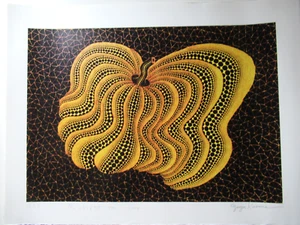YAYOI KUSAMA: "DANCING PUMPKIN YBL" A.P. 3 VON 2004 66x49,5cm KEIN ORIGINAL! - Bild 1 von 10