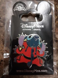 Disney Parks Stitch Crawling in Red Spacesuit Pin New - Picture 1 of 1