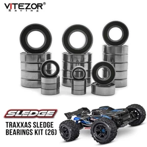26Pcs Ball Bearings Kit Rubber Sealed for Traxxas 1/8 Sledge Rc Off-Orad Truck - Picture 1 of 7