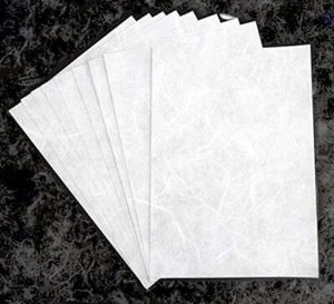 Papel de arroz en blanco papel blanco imprimible papel de arroz para decoupage papel liso 10 piezas - Imagen 1 de 1