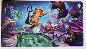 Tappetino da gioco Ultra Pro MTG cucito *nuovo* Food Fight Art Wilds Of Eldraine spedizione gratuita - Foto 1 di 6