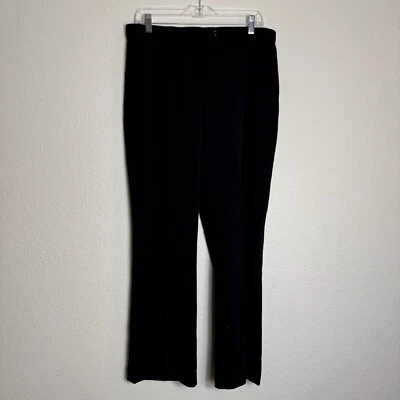 Pantalones para mujer East 5th Petties talla 14P negros secretamente delgados elásticos sin bolsillo Foto 1 de 4