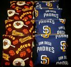 NEW/RARE San Diego Padres CORNHOLE BEAN BAGS 8 ACA Reg. made w SD MLB Fabric