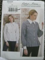Vogue 9241 KATHRYN BRENNE Sewing Pattern COLLAR DRESS Sz 14-22 or 6-14 