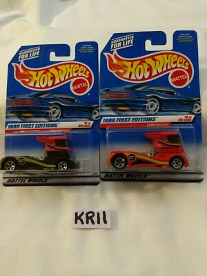 Hot Wheels Lot Of 2/2 Vers 1999 First Editions Semi-Fast (KR11) - Image 1 of 4