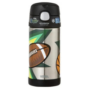 Thermos 355ml Funtainer Vacuum Insulated Drink Bottle Multisport Stainless Steel - Picture 1 of 2