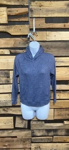 Athleta Girl Cross Back Hooded Top Size M/8-10 ribbed - Picture 1 of 6