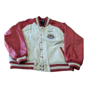 Vintage Reebok Chivas Lederjacke Herren Extra Large Vasity Jacket Soccer Club - Bild 1 von 16