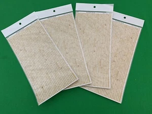 Menge 4 J's Arbeit Diorama Muster 02 Papier Zubehör #PPA 3097 heller Ton Holz - Bild 1 von 5