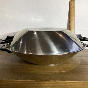 WOK DE COLECCIÓN MULTI-CORE CUNSTRUCTION 5 CAPAS T304 ACERO INOXIDABLE 14" CON TAPA - Imagen 1 de 13