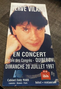 flyers dépliant *** réservation concert HERVE VILLARD 1997 QUIBERON *** - Bild 1 von 2