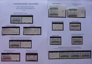 (7.12) Bund Automatenmarken 2.2.1 ATM - Besonderheiten/Abarten Sammlung - Bild 1 von 10