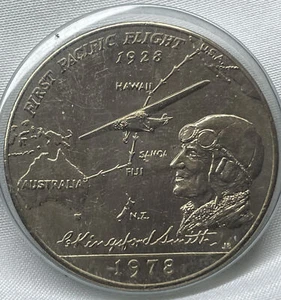 Samoa 1 Tala 1978 sin circular Charles Kingsford Smith primer vuelo del Pacífico - Imagen 1 de 2