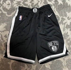Nike NBA Brooklyn Nets Icon Edition Swingman Shorts Mens Sz Small AJ5584-010 - Picture 1 of 6