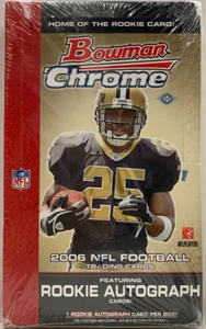 2006 BOWMAN CHROME NFL FOOTBALL HOBBY BOX CUTLER HAWK MARSHALL RC? NEW SEALED - Picture 1 of 4