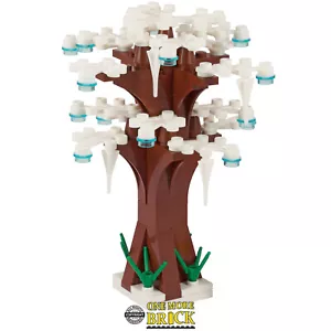 Winterbaum - weiße Blätter, Schnee & Eiszapfen - 13cm hoch | Alle Teile LEGO - Bild 1 von 3