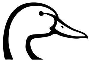 Duck Head Vinyl Decal, Bumper Sticker, Truck, Car, Window, Outdoors, Mallard etc - Picture 1 of 5