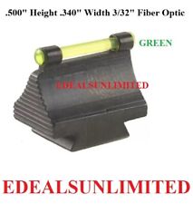 38 Dovetail Front Sight .500 Height .340 Width 332 Fiber Optic Green