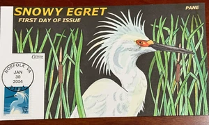 #3830 Snowy Egret Collins Hand-painted First Day - Picture 1 of 2