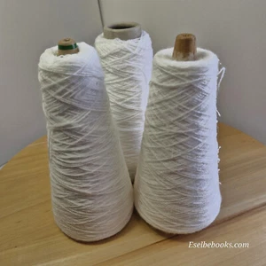 Unbranded Machine Knitting Yarn x 3 - 288 grams - white acrylic (C53) - Picture 1 of 10