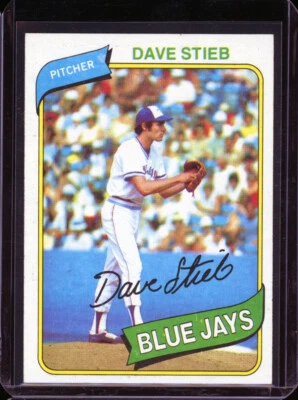 1980 Topps DAVE STIEB rookie RC blue jays - Image 1 of 2