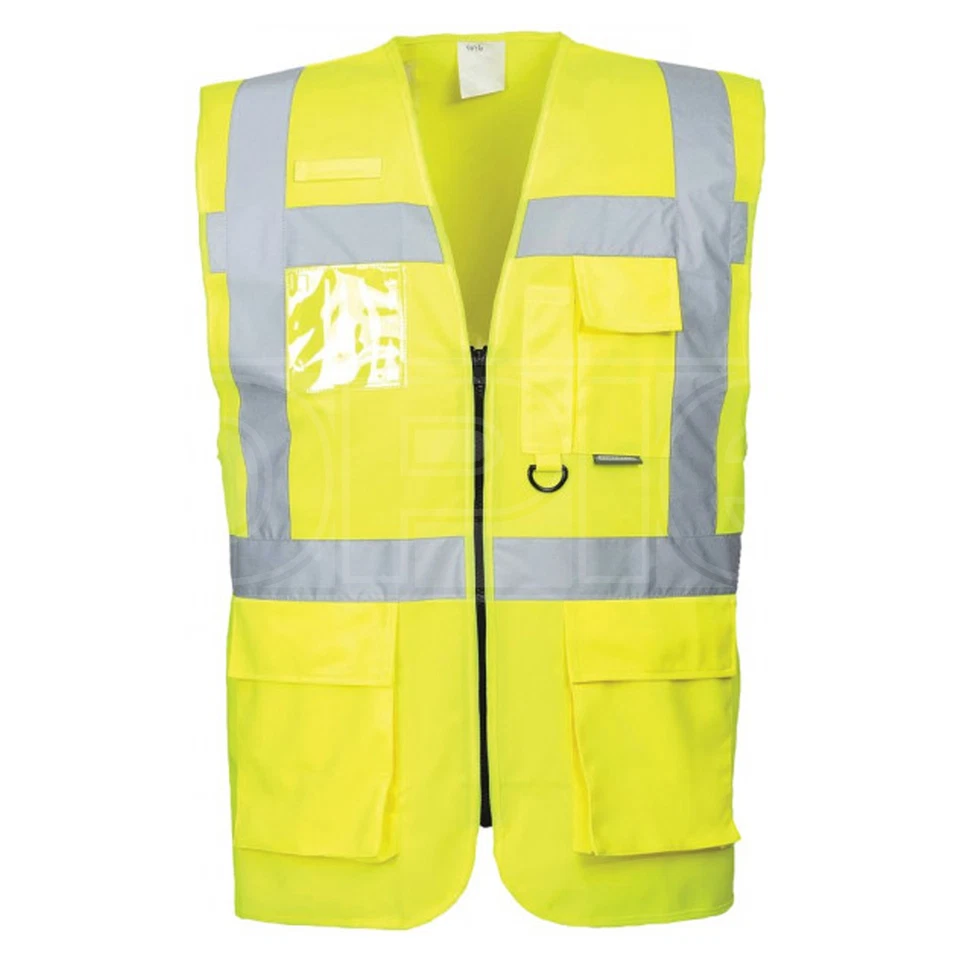 Portwest S476 Large Hi-vis Yellow Executive Vest En471
