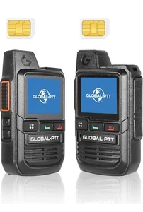 2-Pack Global Walkie Talkies with Sim Cards - Two Way Radio's Unlimited Range - Picture 1 of 7