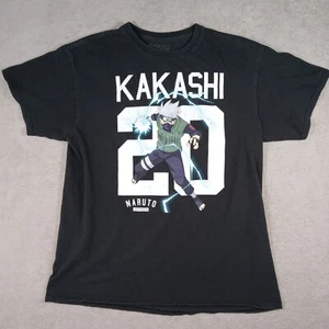 Camiseta Naruto Kakashi #20 Para Hombre Grande L Mangas Cortas Cuello Redondo Gráfica Negra - Imagen 1 de 11