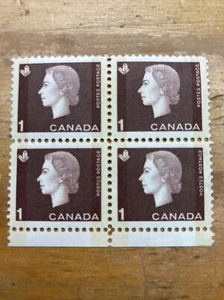 Estampillas postales de un centavo de la reina Isabel de Canadá 1963 - Imagen 1 de 7