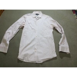 Jack Spade Mens Shirt 16 Long Sleeve Red Striped Warren Street New York - Picture 1 of 7