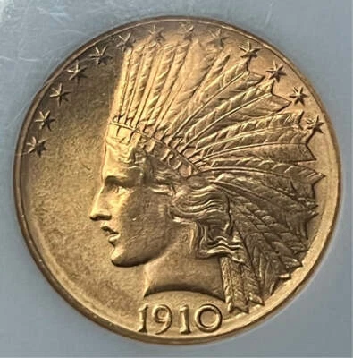 1910 D Gold $10 Indian NGC MS 64 - Image 1 of 2