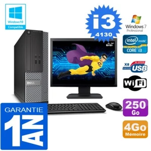 PC DELL 3020 SFF Core I3-4130 RAM 4Go Scheibe 250 GB Wifi W7 Bildschirm 22 " - Bild 1 von 4