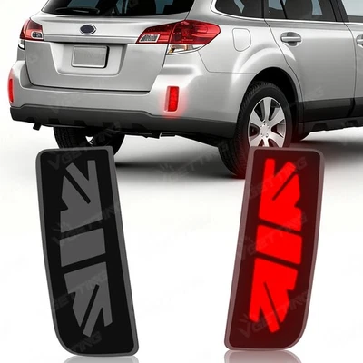 Luz de freno reflectora de parachoques trasero señal de giro DRL para Subaru Outback 2010-2014 Foto 1 de 4