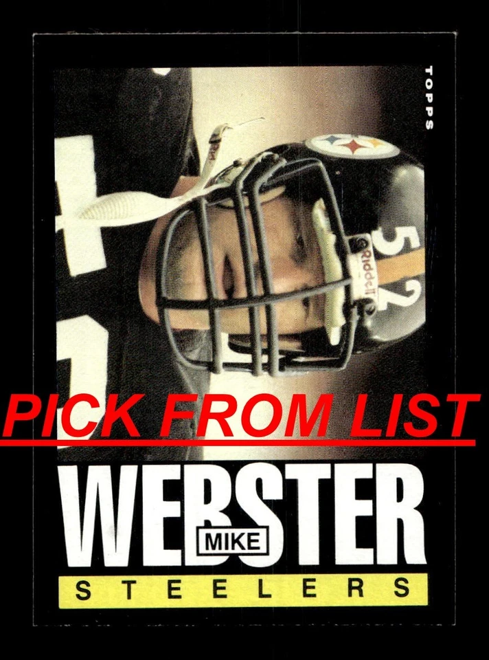 1985 Topps Football #198-396 EX-MT/NM Pick From List ALL PICTURED qq3 - Image 1 of 1