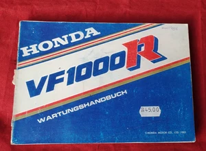 HONDA VF 1000 R 34MJ4620 WARTUNGSHANDBUCH MANUALE PROPRIETARIO TEDESCO ORIGINAL - Imagen 1 de 16