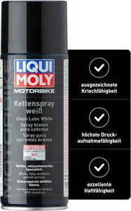 Kettenspray LIQUI MOLY 1591 Motorbike Kettenspray weiß Spezialfett Dose 400 ml - Bild 1 von 4
