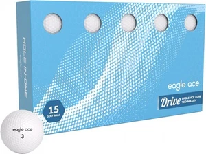 Eagle Ace™️ Drive Golf Balls-2 Layers-Maximum Distance,Optimal 15 Pack, White - Picture 1 of 6