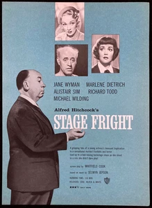 STAGE FRIGHT Original Movie Trade Ad Alfred Hitchcock Mystery Marlene Dietrich - Picture 1 of 1