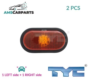 INDICATOR LIGHT BLINKER LAMP PAIR LATERAL INSTALLATION 18-0665-01-2 TYC 2PCS NEW - Picture 1 of 5