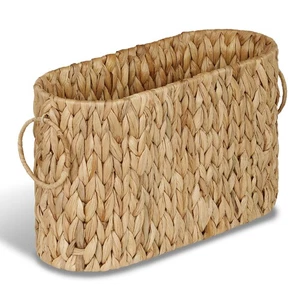 Toilet Paper Storage Basket, Water Hyacinth Slim Toilet Paper Holder- Holds U... - Picture 1 of 7