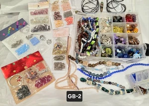 Jewelry Making Lot Bulk Glass Bead Strands Loose Beads Crystal Faceted - Picture 1 of 13