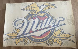 Vintage XL MILLER High Life MOTORSPORTS DESIGNS RACING DECAL 24” X 16” NASCAR - Picture 1 of 8