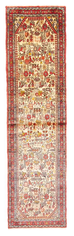 Vintage Hand-knotted Runner Rug 2'1" x 8'4" Traditional Oriental Wool Carpet - Image 1 of 4