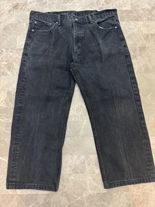 Levis 505 Jeans Herren 40x30 (38x23) Work Regular Fit Straight Leg Denim Schwarz - Bild 1 von 12